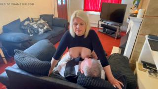 Blowing their minds, literally, on my hot neighbour's BBC
