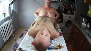 Masturbating mother gets you off with expert hand job, blowjob, and titfuck.