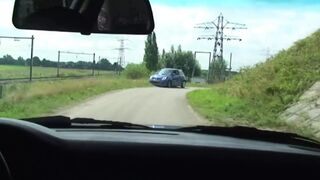 Scorching hot granny scores rapid raw ride off busy interstate