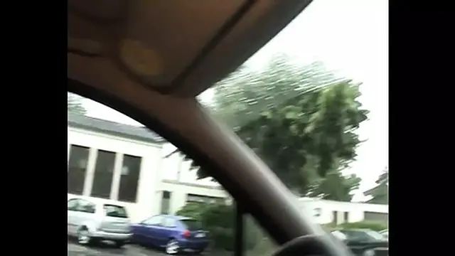 Older woman riding in the vehicle