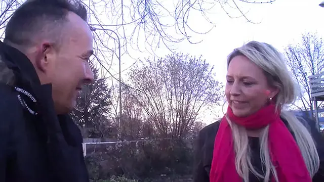 Blonde mature with big boobs gets slammed