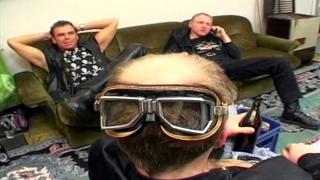 Four rugged studs ravishing a sultry Berlin bombshell in explicit orgies