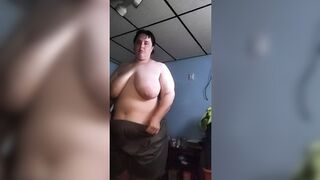 Bbw flaunting her curvy figure