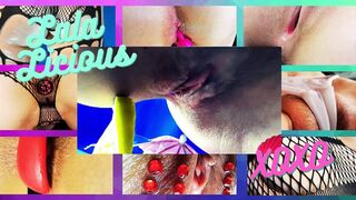 Cam Whore Lala Licious Fucks Hardwood in POV Camo Frenzy