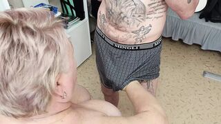 Mom's juicy jugs get a creamy coronation