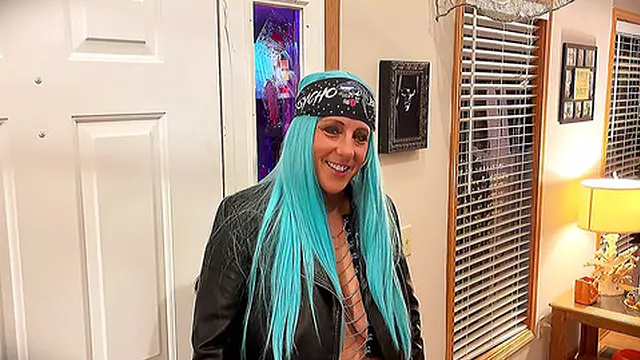 Sexy Biker Babe Fucked at Halloween Bash!