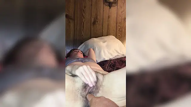 Sweet milf enjoys her touch while he pleases her &mdash;  leading to a passionate blowjob reward 