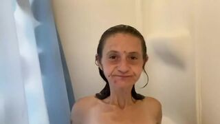 Street whore sucked and got pounded in the shower🚿 by a filthy cocksucker