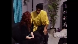 Older redhead babe with huge tits gets her snatch and butt🍑 vigorously banged.