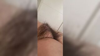 Dirty dude gets off on my fluffy muff getting devoured