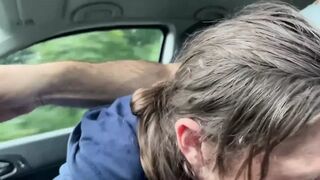 Street Hooker Performs Drive-Thru Blowjob📐She Cleans My Pole While On The Go