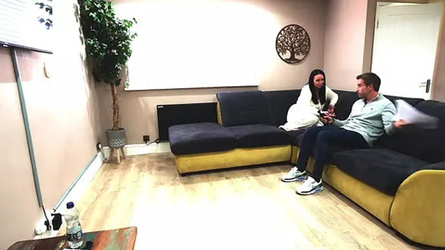 Newbie Cam Girl Frustrated &mdash;  Her Busty Wife Stepped In