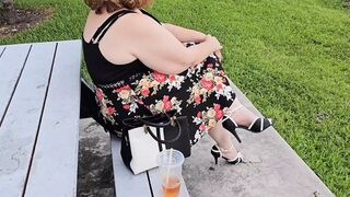 Park Pervert Aims for Panty Removal