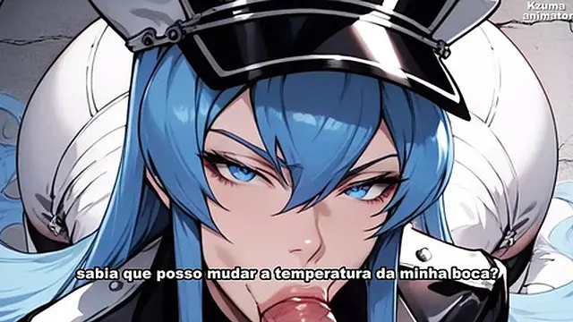 Esdeath Sinks Deep on His Hard Rod: Xtreme HentaJoi