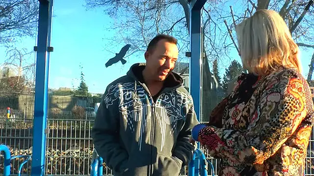 Blonde with Big Boobs Sucks Cock🍆 & Gets Her Pierced Pussy🌮️ Filled