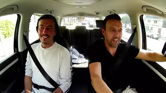 Strange Woman Pees in the Woods &mdash;  Blows Two Guys &mdash;  Then Craves a Fuck