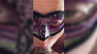 Naughty😈 Mature Wife Cosplay Blowjob and Cum Suck😜