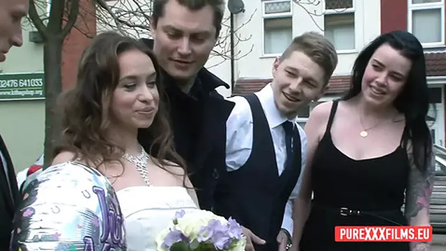 Busty tattooed MILF Stacey Saran fucked in her wedding dress from Pascal White