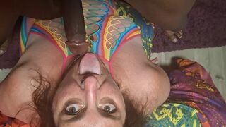 POV thrust pussy & ass: Mature BBW submissive slut completely used by BBC