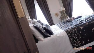 AuntJudysXXX - Your Busty Mature Stepmom Ms. Moly Catches You in Her Bedroom (pov)
