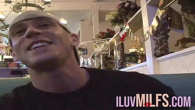 Curvy brunette with fake tattoos enjoys a wet facial