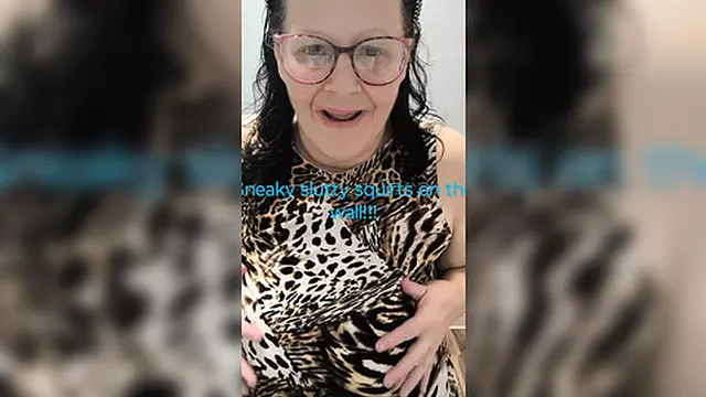 Nasty Trashy Whore Squirting on the Wall Instead of the Floor