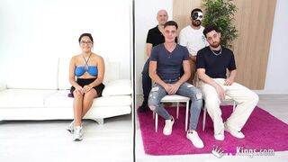Blind Date for Lana Villafuerte. the Latina Gets Covered in Milk!