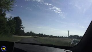 Naughty Redhead Flora Milano Goes Hitchhiking for Cock & She Gets Two!