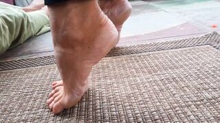 Amateur Blonde Mature Wife Enjoys Feet Worship