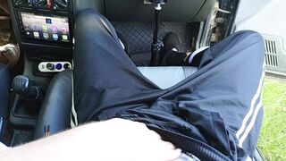 stepmom in car parking lot, she fucks me until I cum