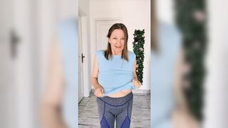 Hot mature milf with big titties and intense sexy teasing