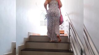 Amateur Blonde Mature Wife Enjoys Naked Sex After Walking