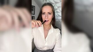 Hot British Nurse is extremely turned on