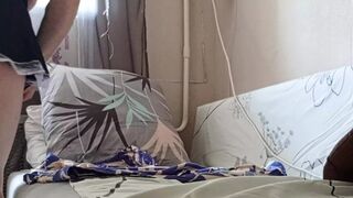Insatiable mother-in-law masturbates her big pussy with sex toys