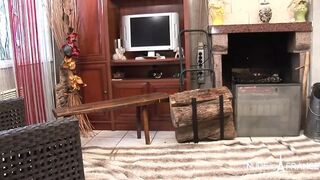 Amateur bi-sexual french older couple sharing a cock and gets both sodomized and facialized