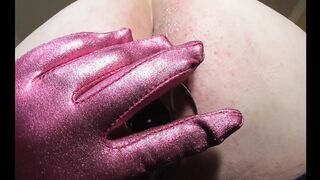 Glass Toy in HIS ASS