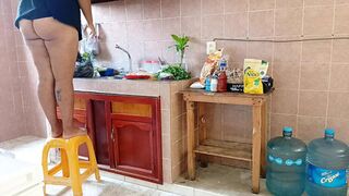 Chubby Mom in the Kitchen 1