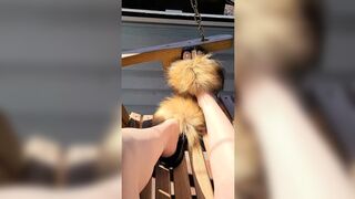 Spring Feet Furry Slides