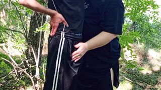saw a neighbor in the park and fucked her in the mouth