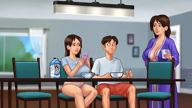 Hot MILF Landlady Sucks Big Cock🌭 Under Table Beside Her BF - Summer Heat