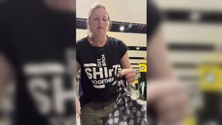 Bare Boobies at the Airport