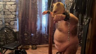 Part !:- Domina Satana does sensual play with Satana's Piggy.