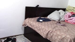 Amateur Wife Masturbates with Fingers in Pussy Until Orgasm 