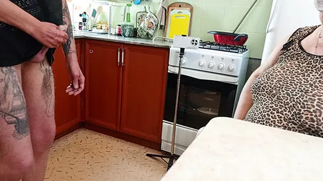 Neighbor ditched coffee for my cock🍆 &mdash;  slurping until her mouth overflowed with cum