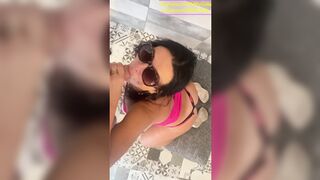 Twerking in My Tight Pink Dress Before Getting Fucked Hard in Doggystyle – American MILF Sucks & Rides