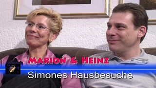 Big boobed blonde German MILF joins mature couple in hot fuck