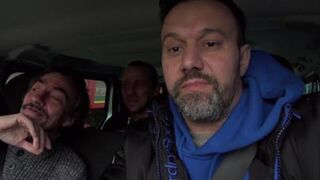 German Milf hops on the car and gets fucked