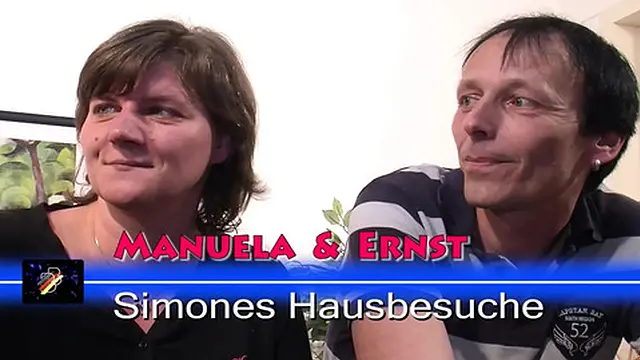 Big boobed German cougar in stockings fucks horny amateur couple