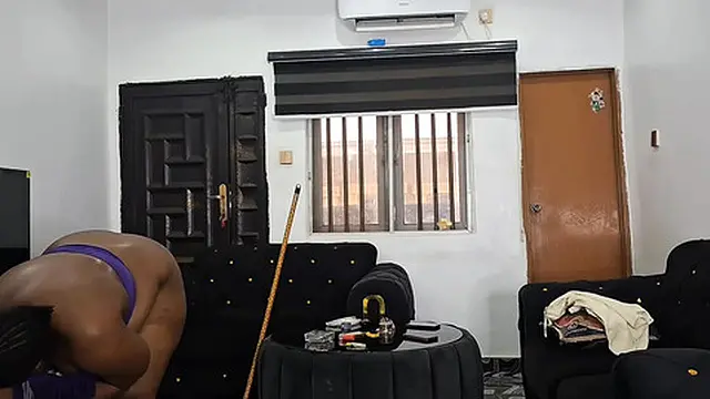 Fat Ass Ebony Milf Naked House Cleaning