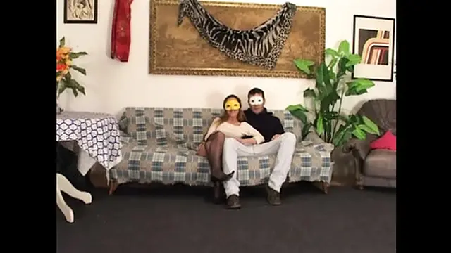 Wonderful Busty Masked MILF with Perfect Body Ass Fucked and Cummed in Mouth by Huge Amateur Cock